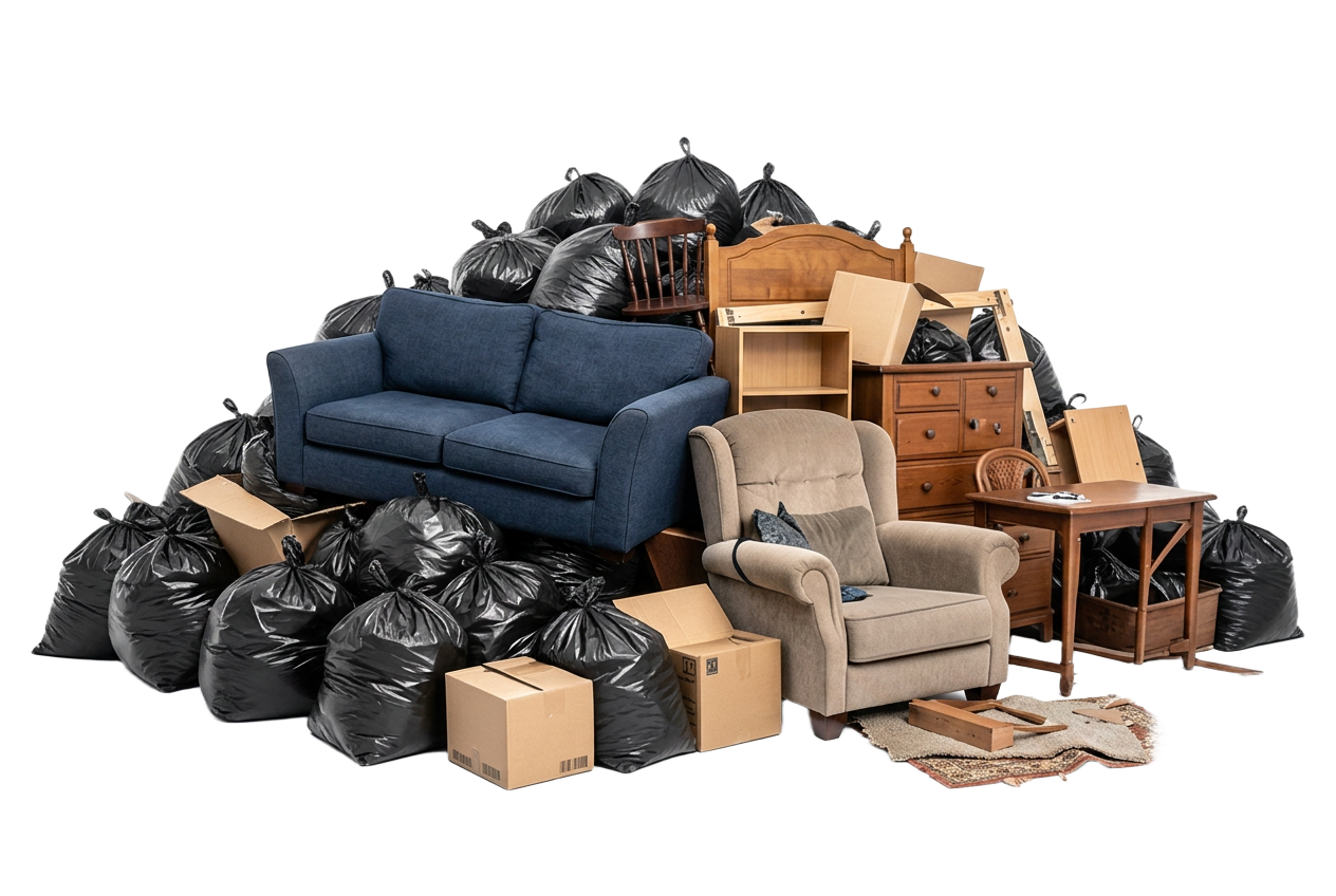 XL Load household waste example